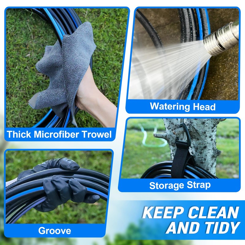 TUTULUCK Sewer Jetter Kit for Pressure Washer 100ft – 5800PSI