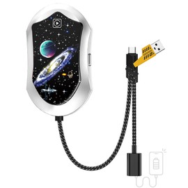 Wireless CarPlay Adapter, Super Fast Upgrade from Wired CarPlay to Wireless, Plug and Play, Mini & Stable CarPlay Wireless Adapter Compatible (Silver)