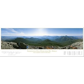 Carl E. Heilman II Adirondack Poster, Mount Marcy South and West View, 16" x 44.5" - MMSW