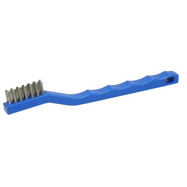 Weiler 44075V Small Handle Wire Scratch Brush, Stainless Steel Fill,