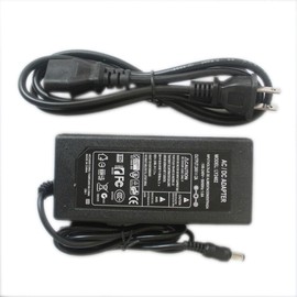 Joyland 12 V 2 A adaptador de alimentación AC a DC 2.1 mm x 5.5 mm Plug Regulado 12 V 2 A Fuente de alimentación enchufe de pared para luz LED de cadena de cobre, Negro