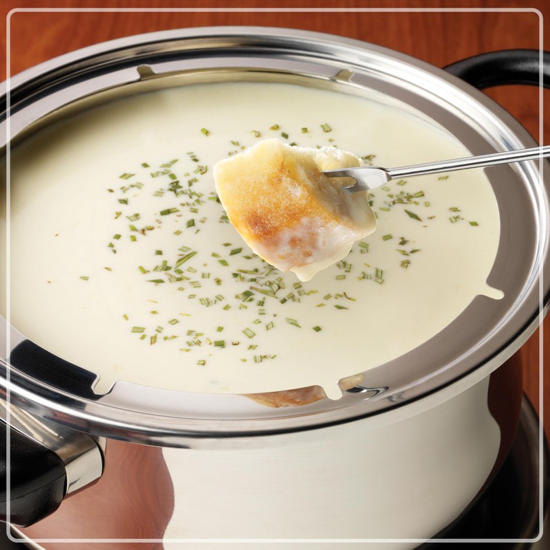 Nostalgia 6-Cup Electric Fondue Pot Set for Cheese & Chocolate