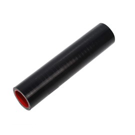 TMKOOL 8" Length 4-Ply Reinforced High Temp 3.25" ID Straight Coupler Silicone Hose (BLACK, 3.25'')