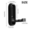 NEW NOAM 2pcs Foldable Hooks for Entryway, Black Folding Wall