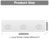 FEPTUASE Shower Caddy Adhesive Replacement, Transparent Strong Adhesive Hooks, No