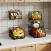 2 Tier Stackable Wire Basket-Kitchen Counter, Pantry Organization and Storage