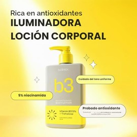 Loción Corporal Iluminadora Con Niacinamida Al 5%(300 Ml)– Loción Antioxidante Para Unificar El Tono De La Piel, Loción Con Vitamina C Para Una Piel R