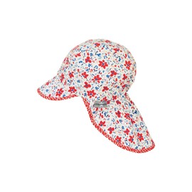 Sterntaler Girls' Peaked Cap with Neck Protection 1422121 Winter Hat, White