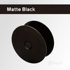 Siwil Door Hole Cover Plate Black, 2-5/8" Diameter Solid Steel,