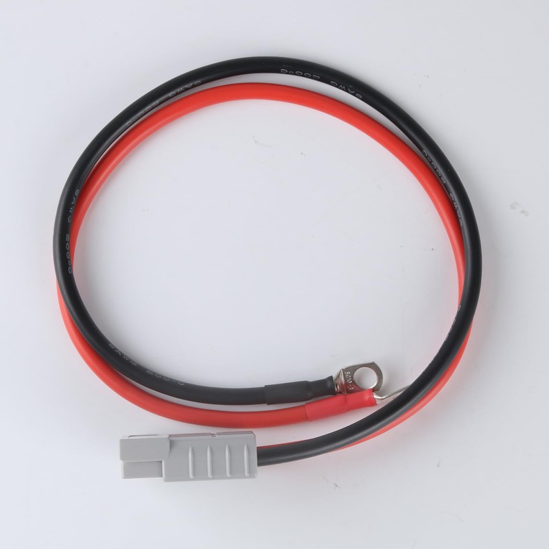 8AWG Cable with 50A Connector for LiFePO4 Battery Compatible with