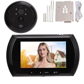 Digital Door Camera Door Viewer, 2MP 1080P Digital Door Viewer Peephole Camera with 4.5in LCD Display Motion Detection Night Vision for Home