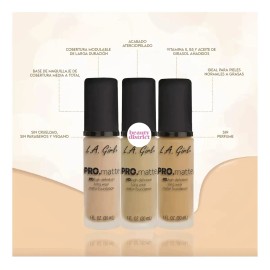 Maquillaje Liquido Pro Matte L.a. Girl Original