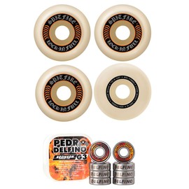 Spitfire Skateboard Wheels 55mm 99A F4 Lock In Full with Bronson Pro G3 Bearings