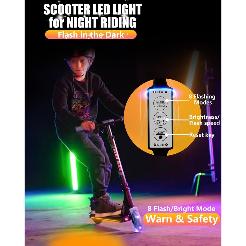 Keiurot Scooter Lights for Night Riding, Led Lights for Scooter