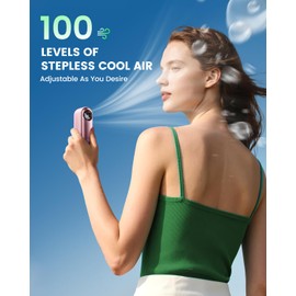coldSky Portable Handheld Turbo Fan,1-100 Adjustable Speed Personal Fan,4000mAh Rechargeable Mini Fans,16,000 RPM Small Fans Portable Cooling Fan for Women Travel Camping Outdoor