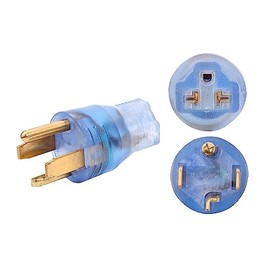 ONETAK NEMA 14-30P to 5-15R 5-20R 6-15R 6-20R Compact 240V 30 Amp 4 Prong Male Plug to 240V 15 Amp 20 Amp 3 Prong Female Receptacle Outlet Generator Welder Dryer EV Charger Power Cord Adapter