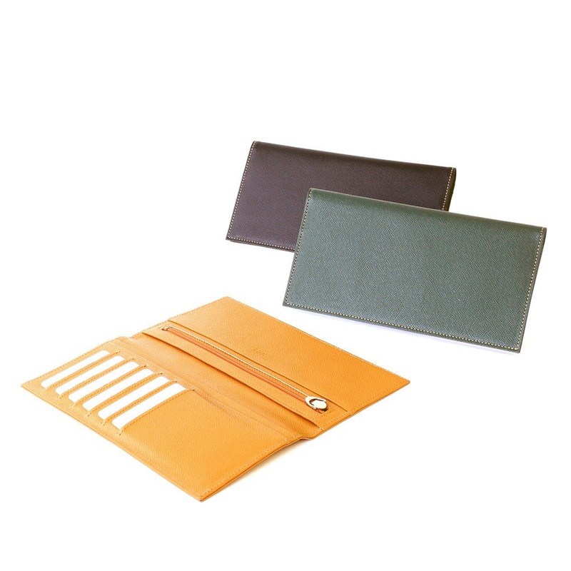 FRUH Long Wallet, Thin, Lightweight, Cowhide Wallet, Men's: Wallet-ga-3581986 (Black)