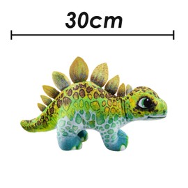 VFM - Dinosaur Stegosauras Soft Toy Dino Plush Cuddly Soft Fluffy Plushie Stuffed Toy Plush Toy Cute Stuffed Plushie, Gifts for Birthday, Valentine's Day Chirstmas - 30cm Green