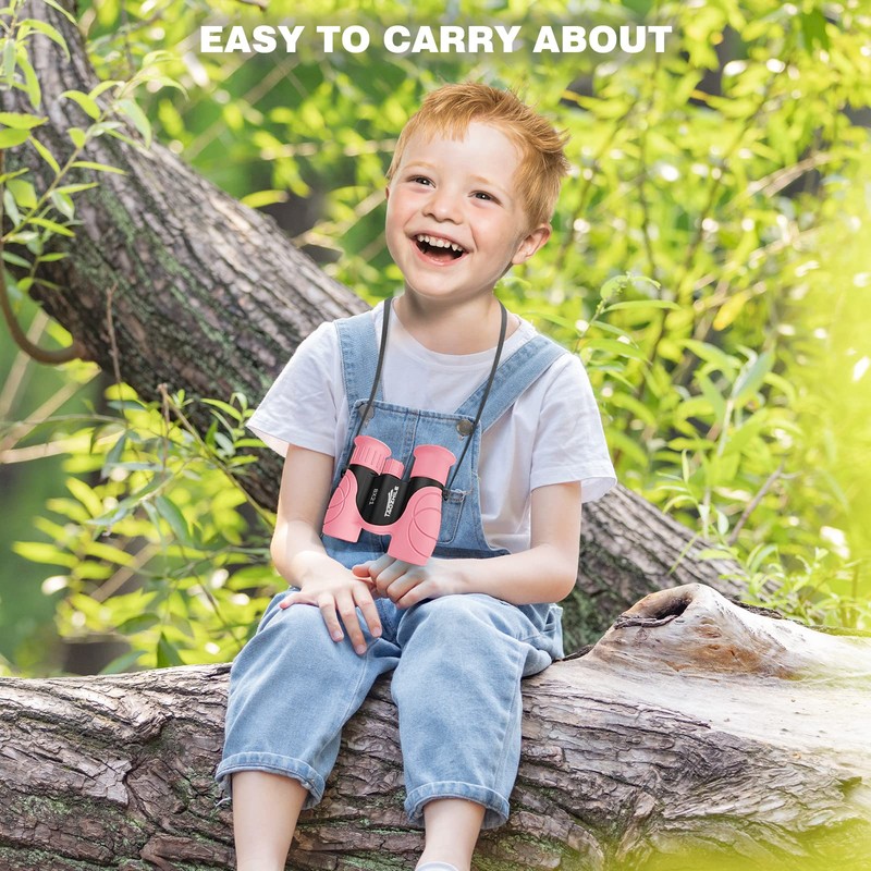 Binoculars for Kids High-Resolution 8x21,Shockproof Compact Kids Binoculars with Neck