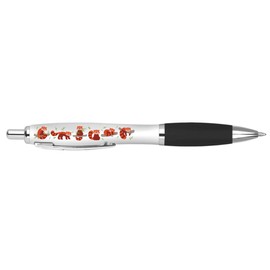 DV DESIGN 1 x Red Lesser Panda Black Pen - Bear Wild Animals Stationary School Equipment Teacher Friend Kids Girls Boys #80769