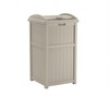 Suncast 33 Gallon Hideaway Trash Can for Patio - Resin