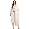 TRENDMALLS Women's Schiffli Pure Cotton Embroidery Salwar Suit Set Kurta