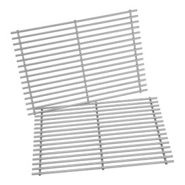 Shengyongh SS60662 (2-Pack) 16 15/16 inch Stainless Steel Grates Replacement for Brinkmann 2500, 2500 Pro series, 2600, 2700, 2720, 4425, 4445, 6440, 6650, 6668, 6670, 810-2500, 810-2500-0, 810-2500-1