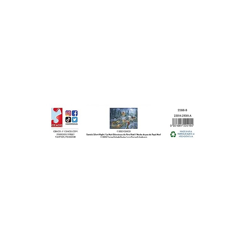 Ceaco - Holiday - Santa Silent Night - Rompecabezas de