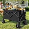 DWVO 300Lbs Collapsible Wagon Cart, Large Capacity Foldable Utility Cart