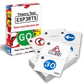 Theory Test Experts 128 Road Signs Flash Cards 2023 UK - Driving Instructor Approved - Driving Test Gifts For Teenage Boys & Girls 16-18 Years - Learner Driver Gifts 17th Birthday