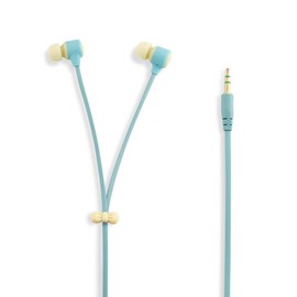 GEARONIC TM Cute 3.5mm in Ear Earphones Earbuds Headset with Macaroon Ear Buds Organizer Box Case Compatible with Smart Phones PC MP3 (Beige)