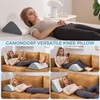 Knee Wedge Pillow 6.3'' for Post-Surgery Recovery-Leg Elevation Support for