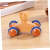 ORFOFE 2Pcs Wooden Muscle Massager Portable Foot Roller for Leg
