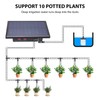 Solar Waterer, 33ft Hose Drip Irrigation Kit for 10 Potted
