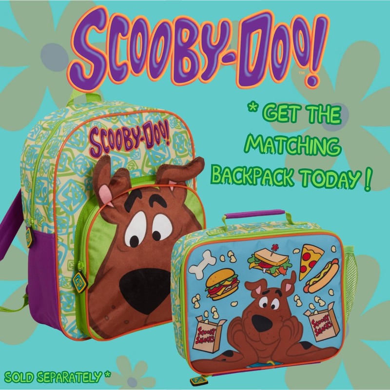 Scooby-Doo! Kids Lunch Bag, Scooby Lunch Box School Travel Insulated