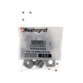 15pcs Silver Metal Cage Nut for Renault Peugeot PSA M8-1.25