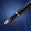 Waterman Expert Fountain Pen Gloss Black with 23k Gold Trim