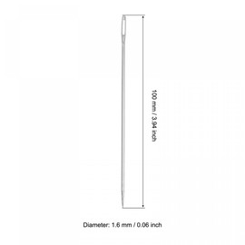 uxcell Long Straight Sewing Needles Embroidery Beading Needles Stainless Steel 3.94 Inch 40Pcs