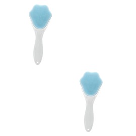 MERRYHAPY 2pcs Face Massager Facial Cleansing Brush Silicon Face Scrubber Exfoliating Brush Head Beauty Tool for Face