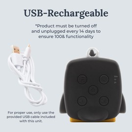 Yogasleep Pocket Baby Soother Penguin, White Noise Machine, 6 Soothing Sounds & Timer for Better Sleep, Includes Brown Noise & Lullabies, Compact Size for Travel & Child Safe, Must Have Registry Gift