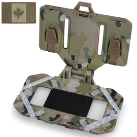 WYNEX Tactical Plate Carrier Phone Mount Molle Vest Accessories Cell Phone Chest Holder for Screen Size 4.7"-6.7"