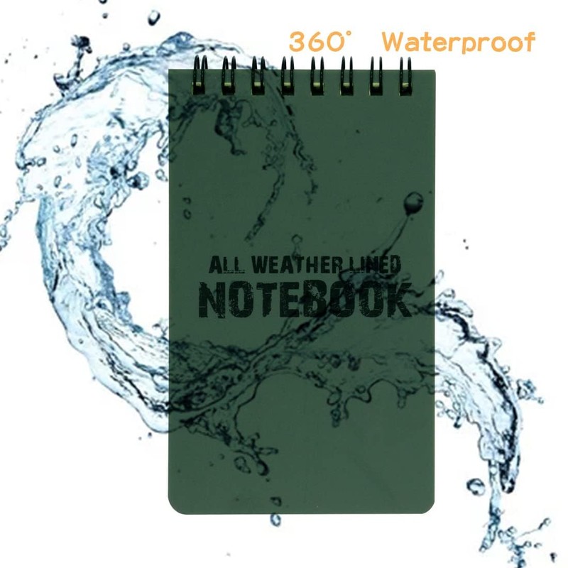 MOAMUN 20 Pack Waterproof Notebook, All Weather Shower Pocket Size