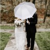 A2Z Ladies Bridal Walking Umbrella Double Frill Dome Brolly Stylish