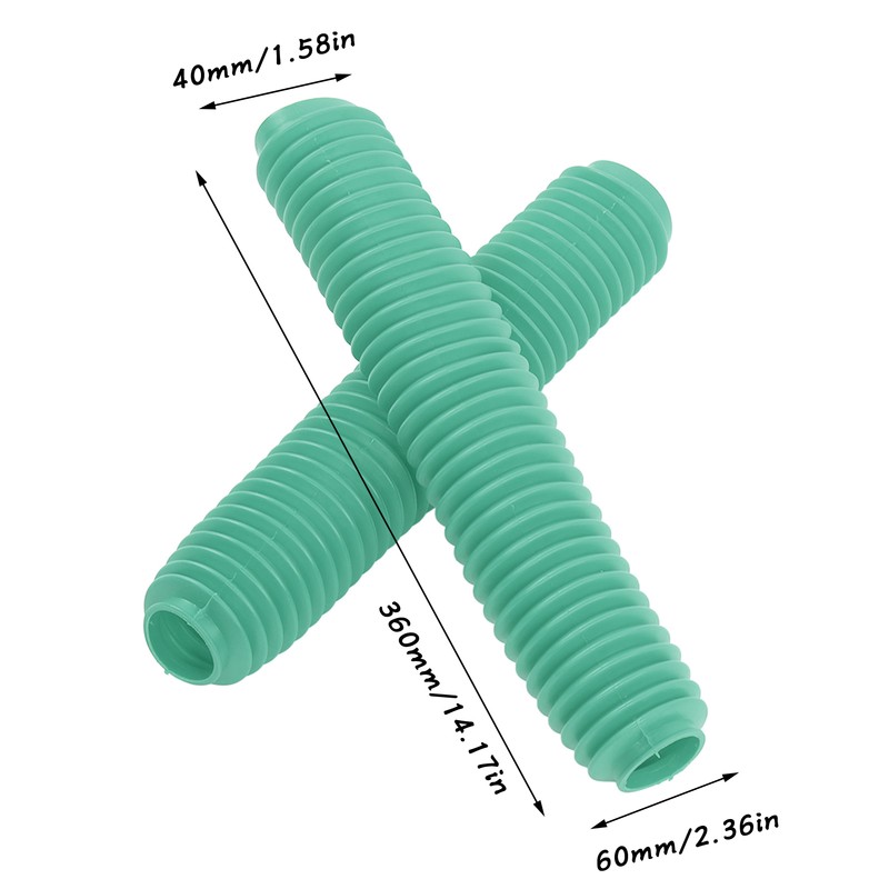 Pair Motorcycle Front Fork Shock Boots Dust Cover Replacement for