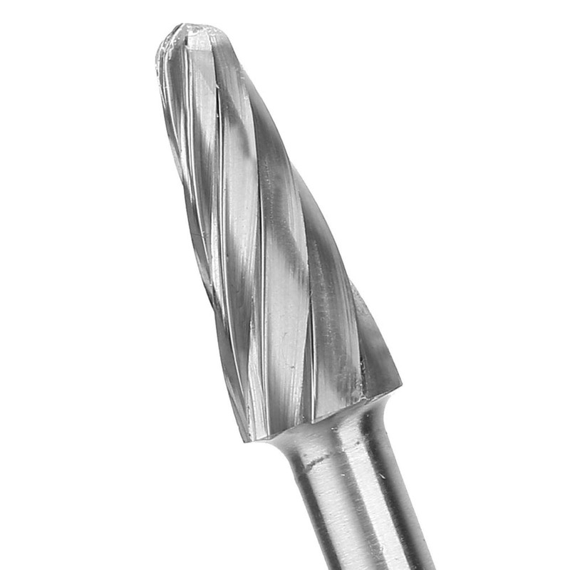 6pcs 6mm Tungsten Carbide Burr Set, 1/4" Shank Aluminum Rotatory