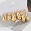3 Pairs of 6 Pieces Chunky Hoop Earrings Set for