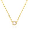 KissYan Diamond Necklace for Women, 14K Gold Plated Cubic Zirconia