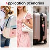 MC Fashion Cute Flower PU Leather Keychain Holder for AirTag