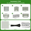 DAYUMKOU 10 Pack Metal Wire Mesh Plant Protector from Animals(12"×12")