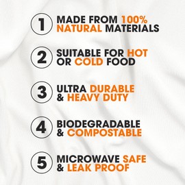 Cheer Collection 9 inch Compostable Divided Paper Plates - 100% Biodegradable 3 Section Paper Plates for Hot or Cold Food, Party & Event | White (200 pcs per pack)